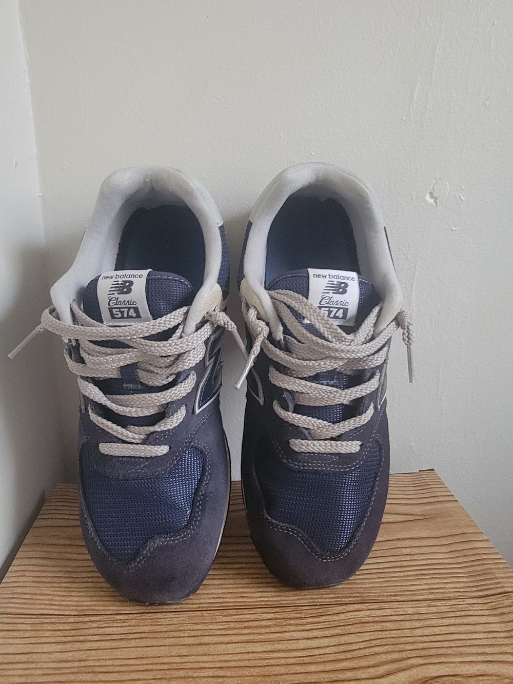 New Balance Classic 574 Men's Navy and Gray Sneakers